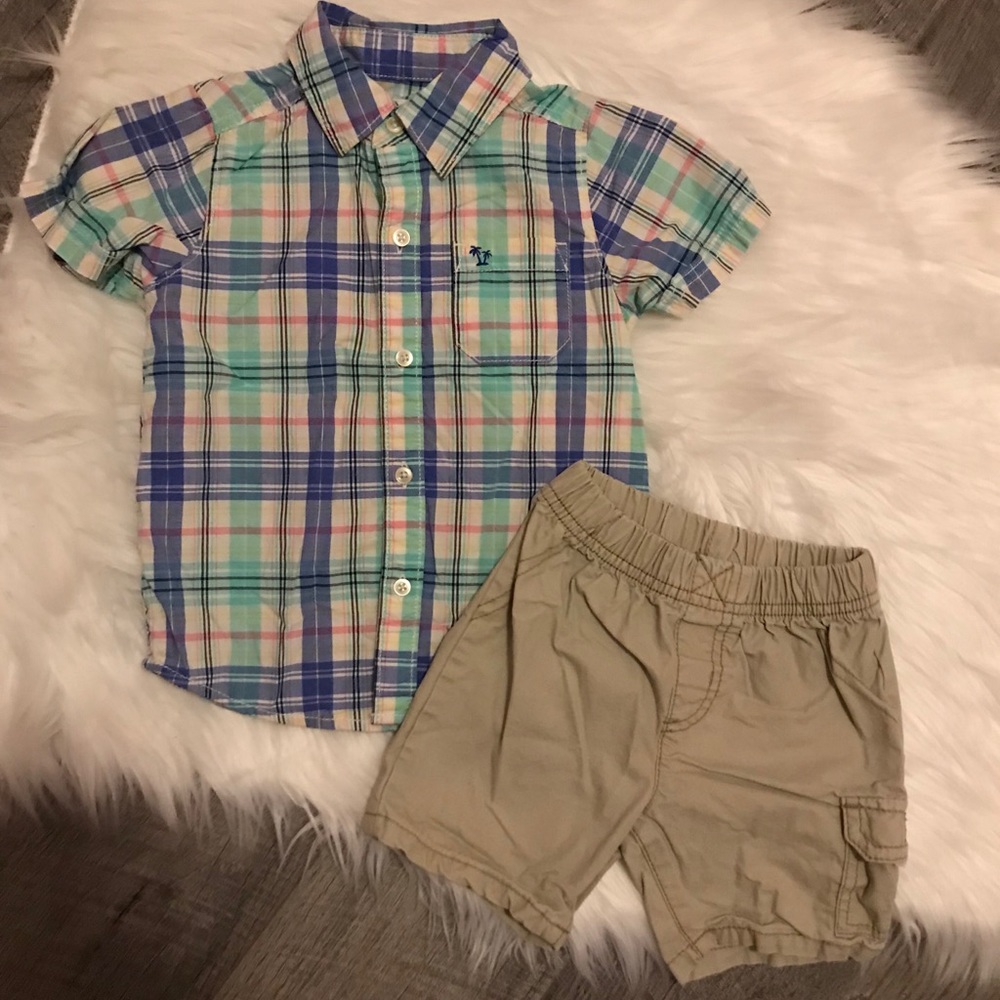 Toddler boy button down dress outfit 24 m Easter